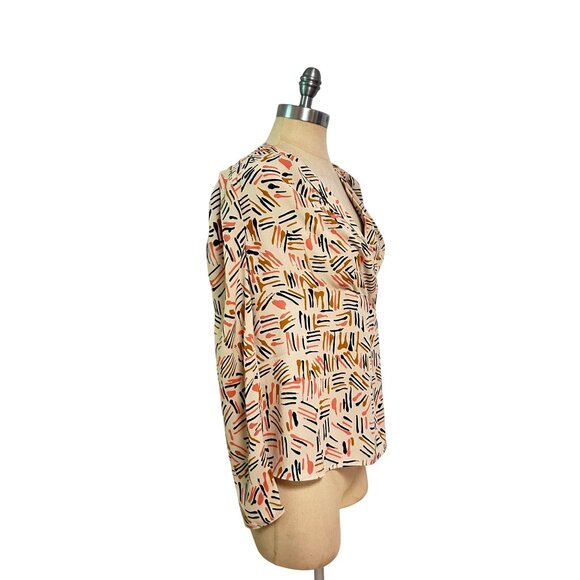 Cabi Marni Blouse Style #4162 Oversized Top Geo Print XS - Picture 2 of 5